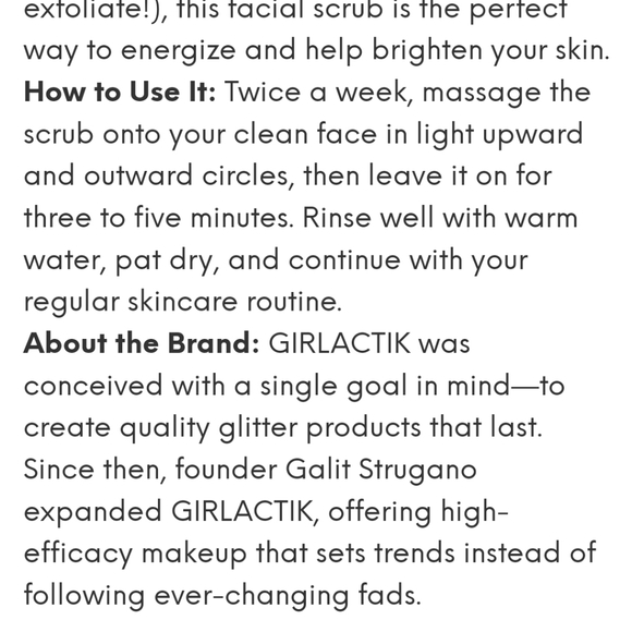 Girlactik Fruit Superfood Sugar Face Scrub NIB NEW IN BOX SLDB - Picture 8 of 8